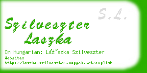 szilveszter laszka business card